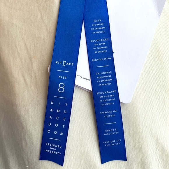 KIT and ACE technical cashmere Wave Tee 8 NWT - Picture 13 of 16